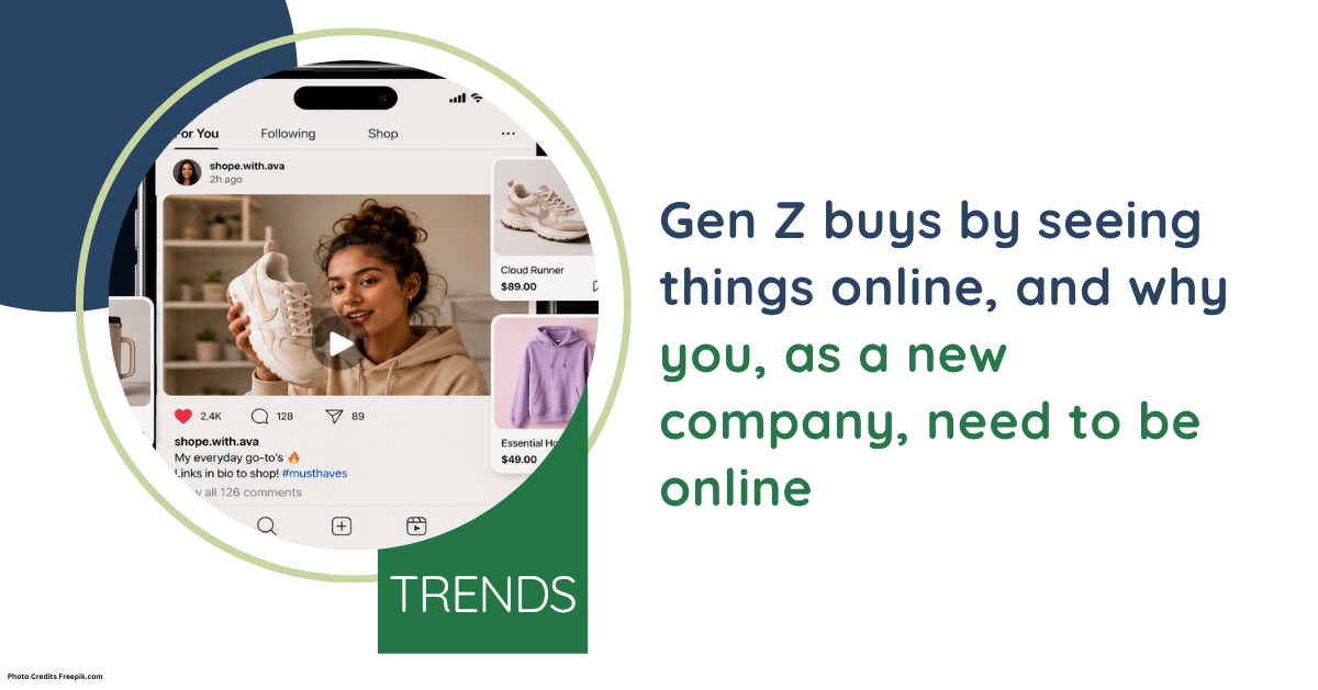 Gen Z shopper discovering products through social media